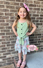 Load image into Gallery viewer, Key Lime Floral Skirt Set