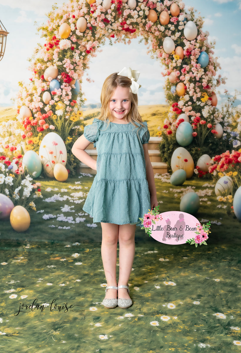 Sage Swiss Dot Dress 8/9 Sage Swiss Dot Dress 8/9