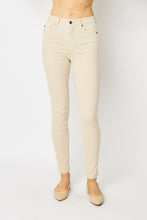 Load image into Gallery viewer, Judy Blue Full Size Tummy Control Skinny Jeans- Bone
