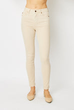 Load image into Gallery viewer, Judy Blue Full Size Tummy Control Skinny Jeans- Bone