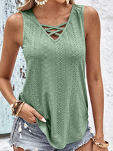 Load image into Gallery viewer, Eyelet Wide Strap Tank