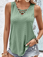 Load image into Gallery viewer, Eyelet Wide Strap Tank
