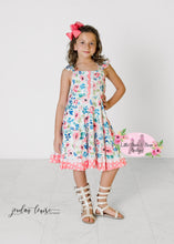 Load image into Gallery viewer, Laynee's Floral Bouquet Twirl Dress