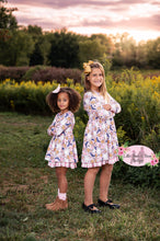 Load image into Gallery viewer, Pink Halloween Ruffle Long Sleeve Dress