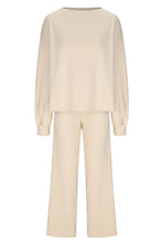 Load image into Gallery viewer, Round Neck Long Sleeve Top and Pants Set