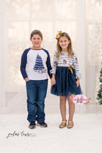 Load image into Gallery viewer, Away in a Manger Nativity Tulle Dress with Velvet Bow