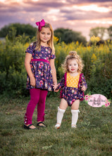 Load image into Gallery viewer, Plum Floral Tunic Set