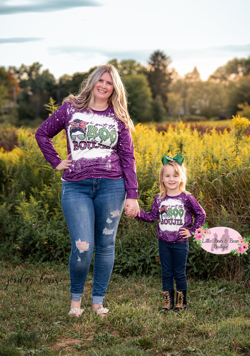 Boo in Boujee Mommy and me Shirts Little Bear and Bean Boutique, LLC