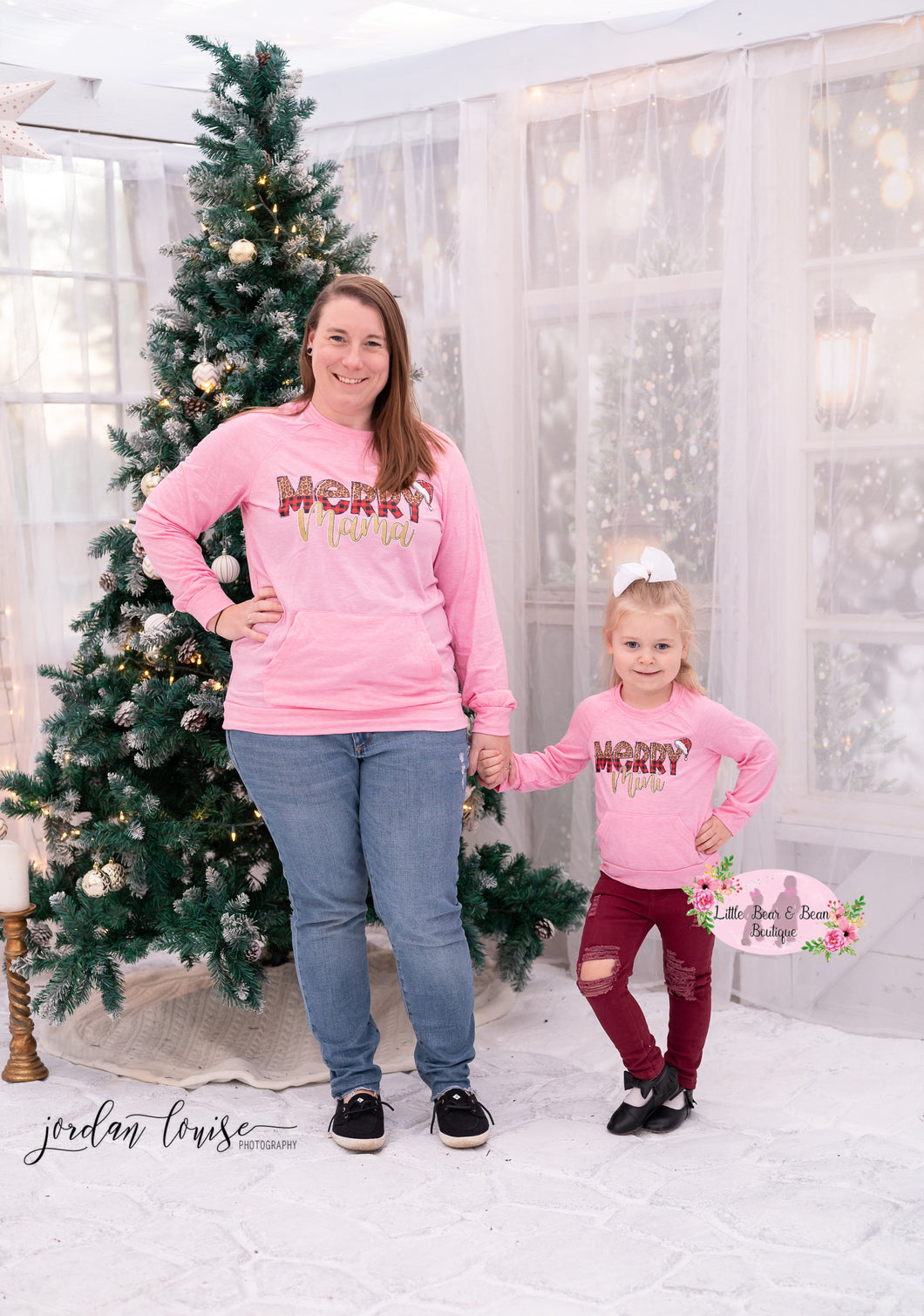 Mommy & Me - Merry Mama and Merry Mini Long Sleeve
