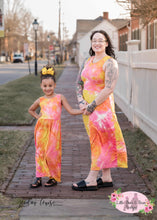 Load image into Gallery viewer, Mommy and Me Hot Pink Tie Dye Sleeveless Dress