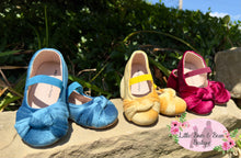 Load image into Gallery viewer, Wine Knot Ballerina Shoes