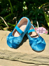 Load image into Gallery viewer, Teal Knot Ballerina Shoes