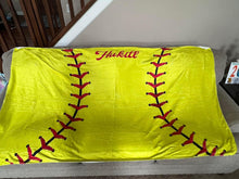Load image into Gallery viewer, Personalized Sports Blankets- Please specify Name and Font