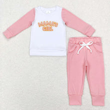 Load image into Gallery viewer, Pre-order RTS from Supplier Pink/White Embroidered Long Sleeve Set
