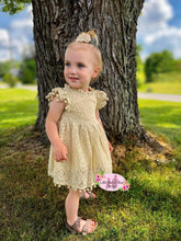 Load image into Gallery viewer, Cream Lace PomPom Dress
