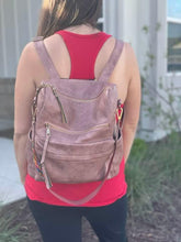 Load image into Gallery viewer, Faux Leather Backpack
