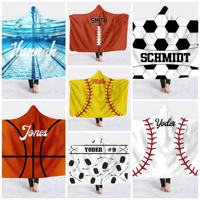 Personalized football blankets