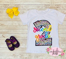 Load image into Gallery viewer, Rainbow Cheetah Grade Shirts