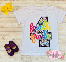 Load image into Gallery viewer, Rainbow Cheetah Grade Shirts