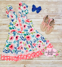 Load image into Gallery viewer, Laynee's Floral Bouquet Twirl Dress