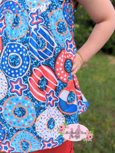 Load image into Gallery viewer, Star Spangled Donut Short Set