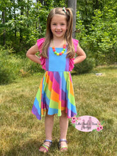Load image into Gallery viewer, Rainbow Neon Super Twirl Dress