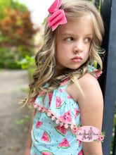 Load image into Gallery viewer, Watermelon Tie Romper fruit