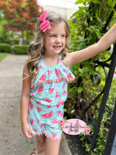 Load image into Gallery viewer, Watermelon Tie Romper fruit