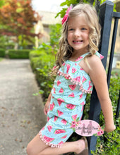 Load image into Gallery viewer, Watermelon Tie Romper fruit