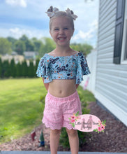 Load image into Gallery viewer, Butterfly Garden Lace Shorts Set