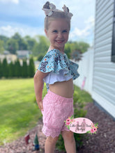 Load image into Gallery viewer, Butterfly Garden Lace Shorts Set
