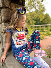 Load image into Gallery viewer, Apple Print with Bleached Legging Set