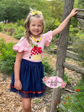 Load image into Gallery viewer, Polka Dot Apple Tulle Short Set