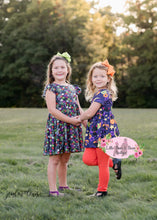 Load image into Gallery viewer, Little Halloween Boo Cat Peplum Set