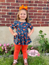 Load image into Gallery viewer, Playful Foxes Peplum Set