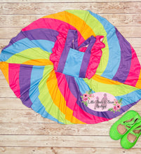 Load image into Gallery viewer, Rainbow Neon Super Twirl Dress
