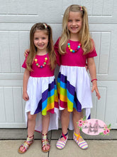 Load image into Gallery viewer, Rainbow BFF High Low Dress