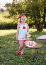 Load image into Gallery viewer, Apple with Stripes and Plaid Short Set