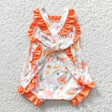 Load image into Gallery viewer, Pre-order RTS from Supplier Orange Mama’s Girl Embroidery Romper
