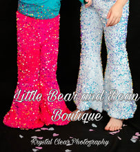 Load image into Gallery viewer, Hot Pink Velvet Sequin Belles