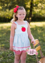 Load image into Gallery viewer, Apple with Stripes and Plaid Short Set