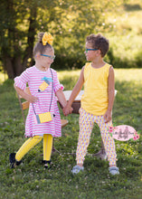 Load image into Gallery viewer, Striped Pencil Pocket Dress with Socks and Purse