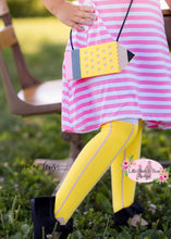 Load image into Gallery viewer, Striped Pencil Pocket Dress with Socks and Purse