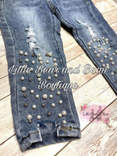 Load image into Gallery viewer, Pearl Embellished Jeans