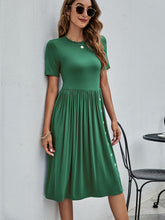 Load image into Gallery viewer, Button Detail Tee Dress with Pockets
