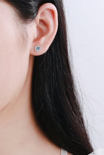 Load image into Gallery viewer, Moissanite Round-Shaped Stud Earrings