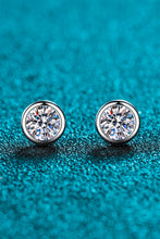 Load image into Gallery viewer, Moissanite Round-Shaped Stud Earrings
