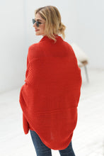 Load image into Gallery viewer, Dolman Sleeve Open Front Ribbed Trim Longline Cardigan