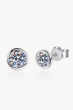 Load image into Gallery viewer, Moissanite Round-Shaped Stud Earrings