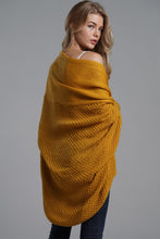 Load image into Gallery viewer, Dolman Sleeve Open Front Ribbed Trim Longline Cardigan